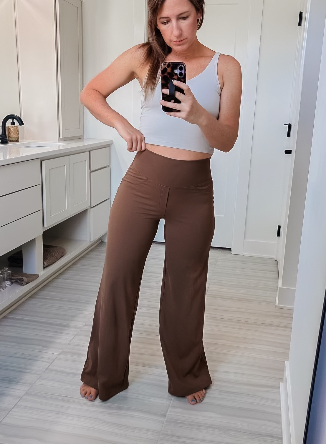 Code: ge22 for 20% off regular priced items

These pants are perfect for work! They look business casual but stretch for comfort. I would compare them to yoga pants with tummy control. 

 #LTKdayinmylife #LTKActive #LTKWorkwear