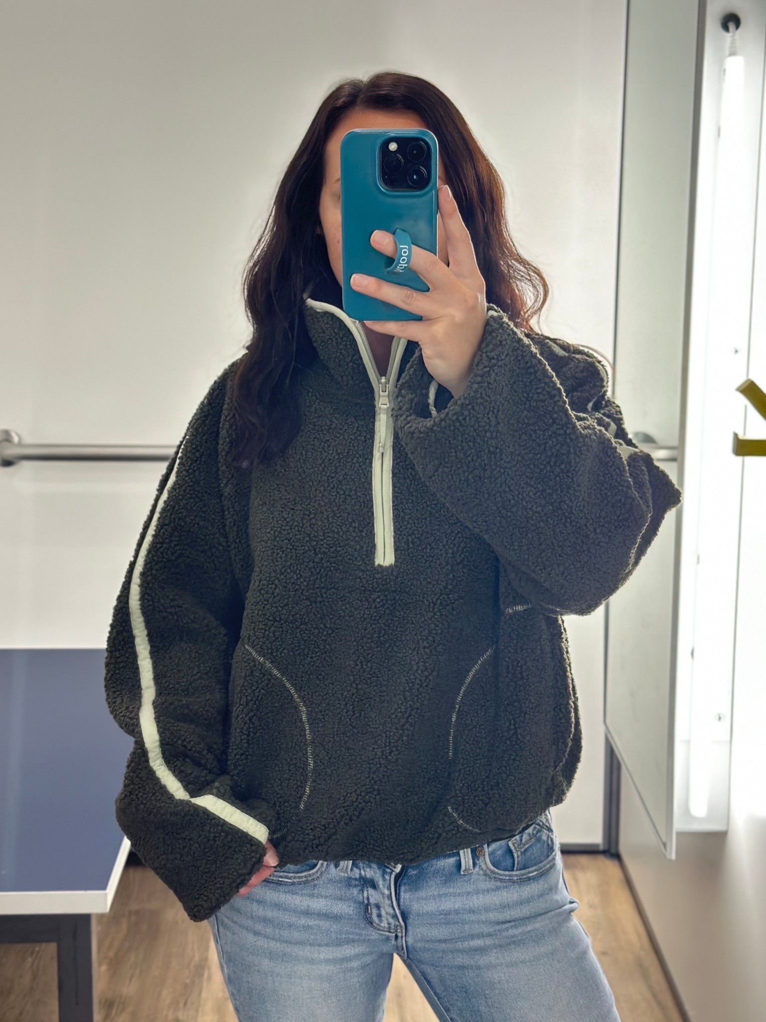 Sherpa quarter zip pullover! 
Super cute colors too! 
#oldnavy #sherpa #quarterzip #pullover #like #comment #save #share #follow

#LTKActive #LTKFindsUnder50 #LTKootd