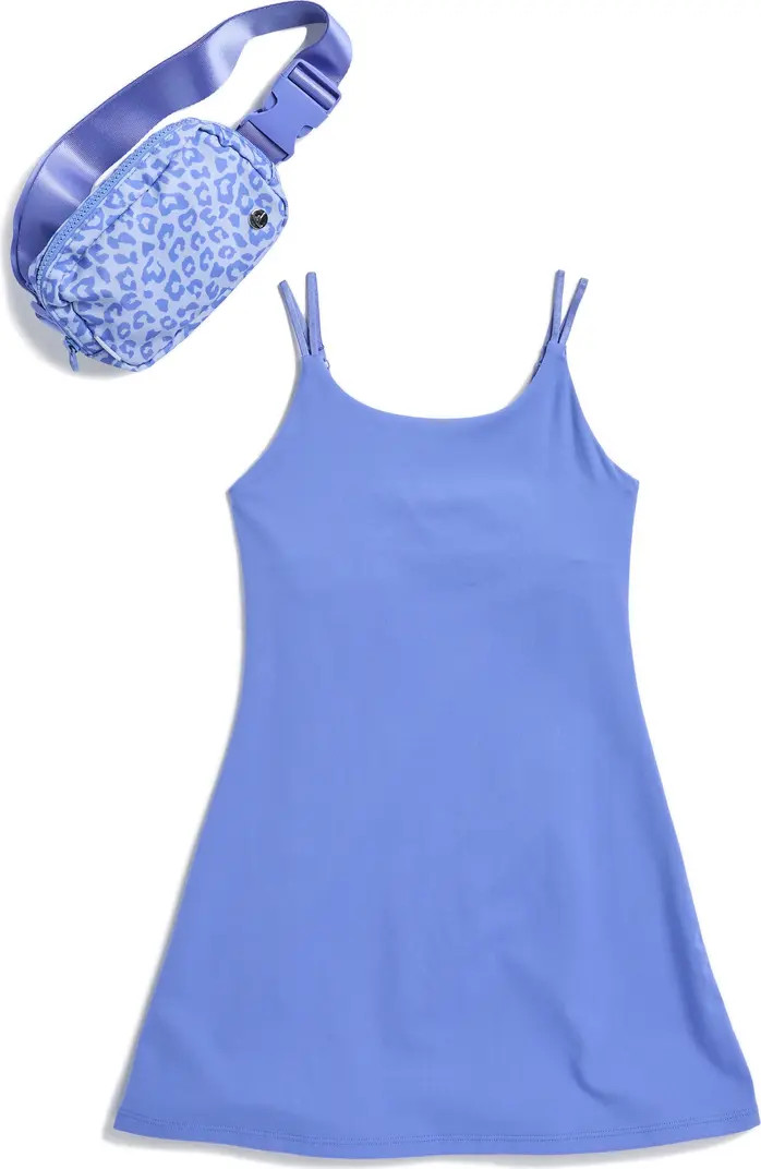 Kids' Brushed Terry Walkabout Dress & Belt Bag Set | Nordstrom Rack