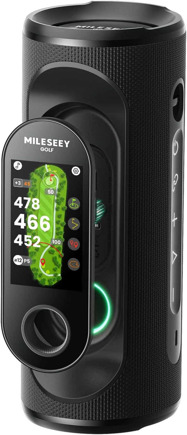 MILESEEY GeneSonic Pro Golf Speaker with Detachable GPS Rangefinder Handheld, 43000+ No Subscript... | Amazon (US)