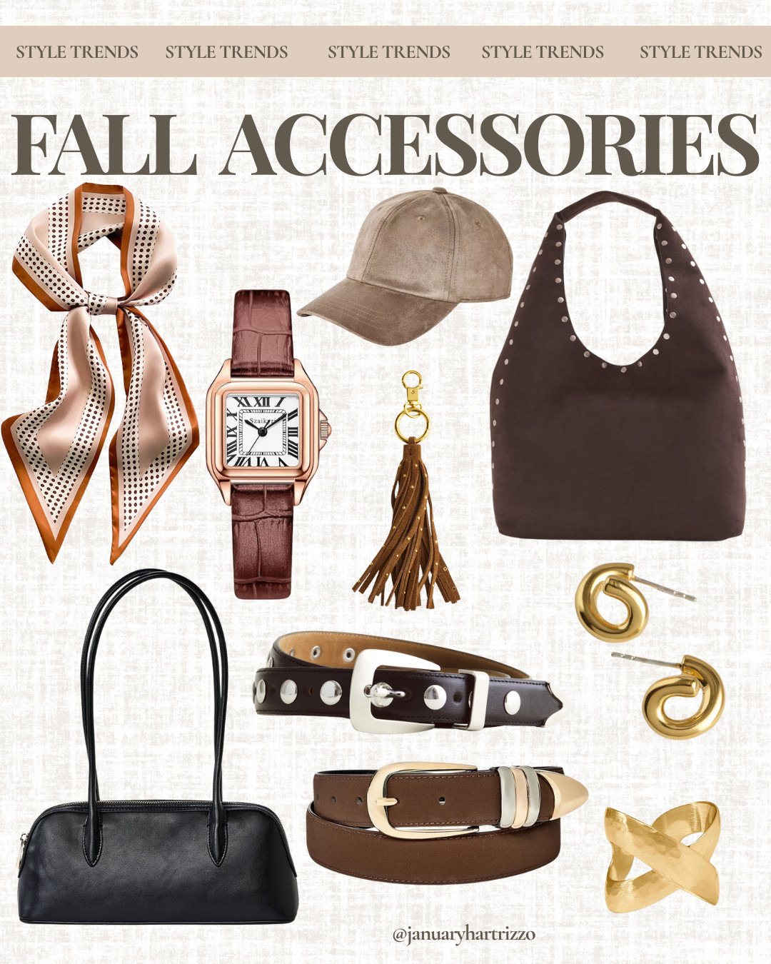 Accessories to complete the fall outfits this season.

fall street style, slouchy bag, watch, studded belt, hat, casual fall outfit ideas 

 #LTKOver40 #LTKFindsUnder100 #LTKStyleTip