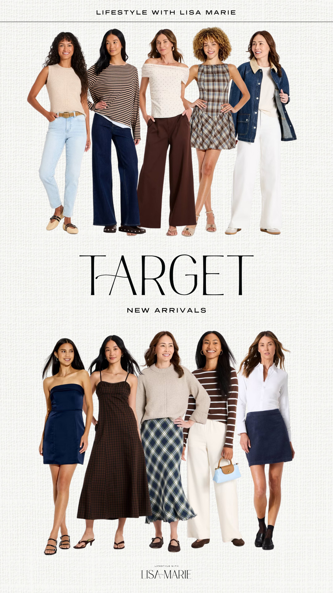 Target new arrivals! Elevated casual outfits for fall. Navy blue dresses and skirts. Dark wash denim and jeans. Plaid dresses and skirts. Striped tops. Denim jackets. Cropped jeans. Business casual trousers. Mini, midi and maxi dresses. Neutral fall outfits.

#LTKootd #LTKSeasonal #LTKPetite