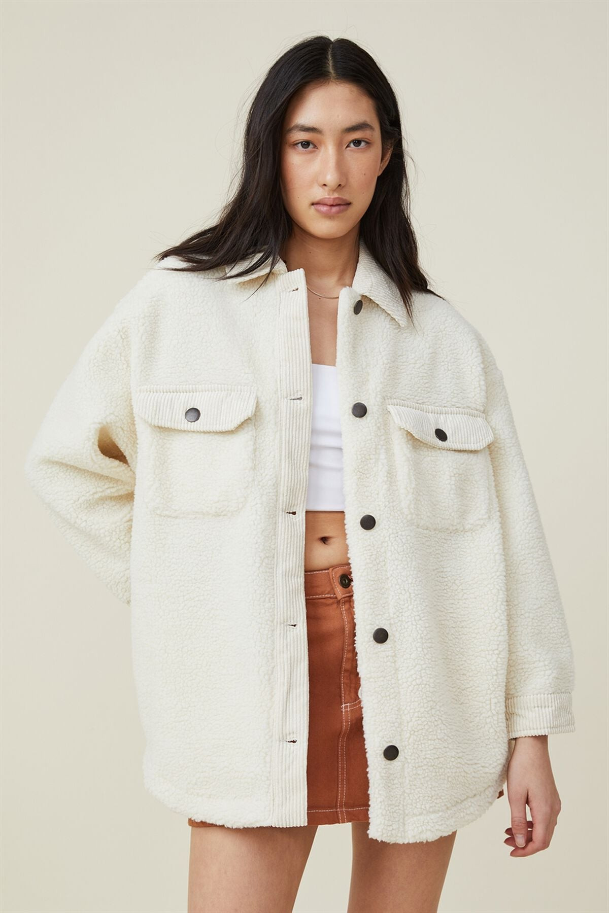 Teddy Boxy Shacket | Cotton On (ANZ)