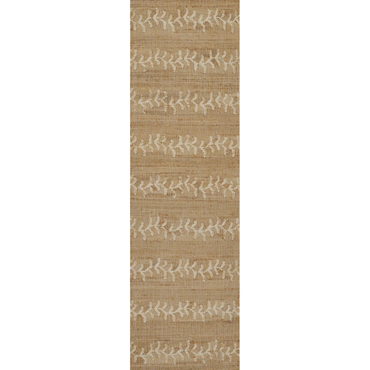 Erin Gates by Momeni Orchard Vine Stripe Jute and Wool Hand Woven Ivory Area Rug | Wayfair North America