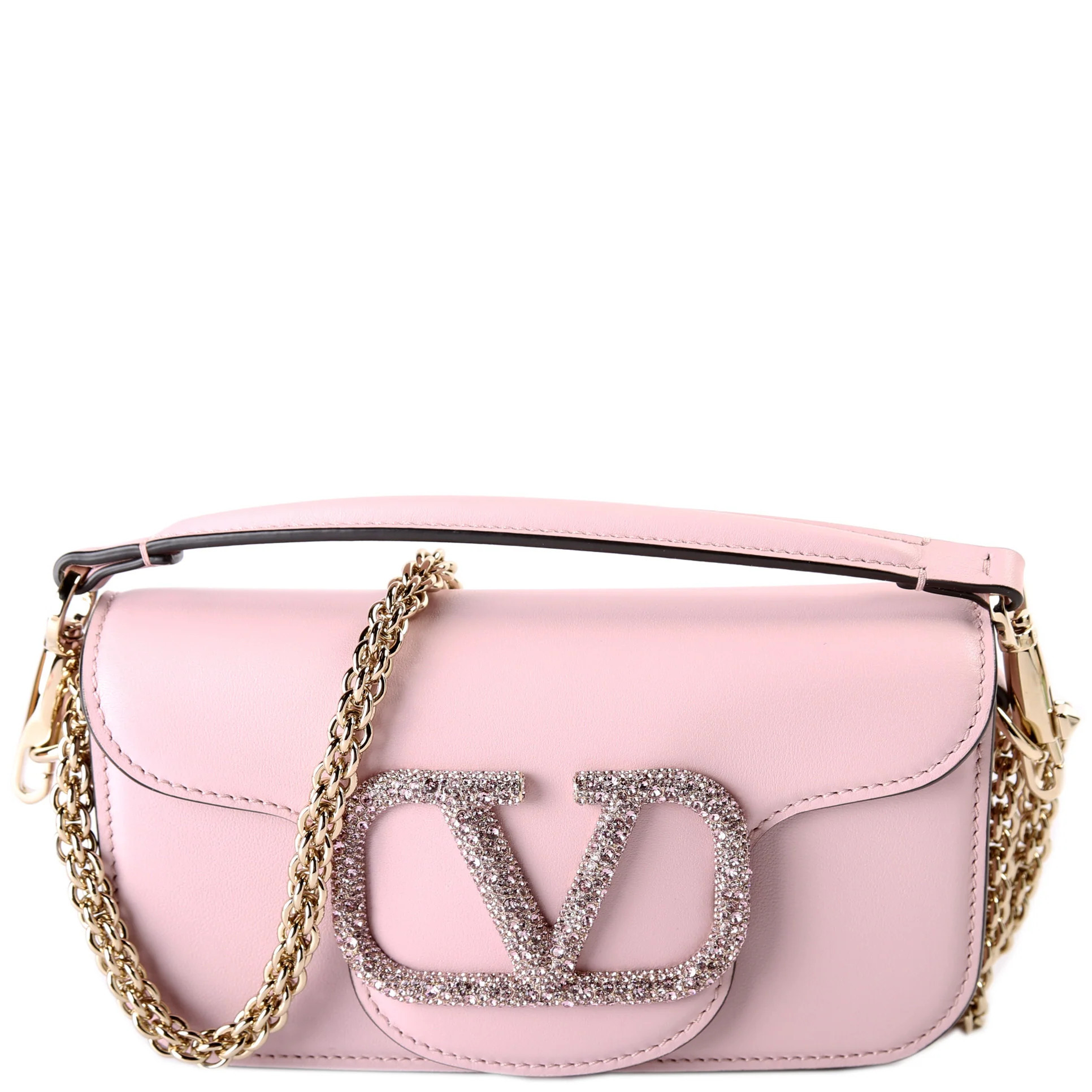 VLogo Small Loco Crystal Logo | Keeks Designer Handbags