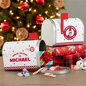 The Elf on the Shelf® Personalized Christmas Metal Mailbox | Personalization Mall