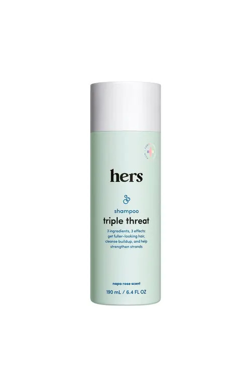HIMS & HERS Triple Threat Thickening Shampoo Strengthening, Volumizing, Biotin Enriched Formula in Blue-Green at Nordstrom | Nordstrom
