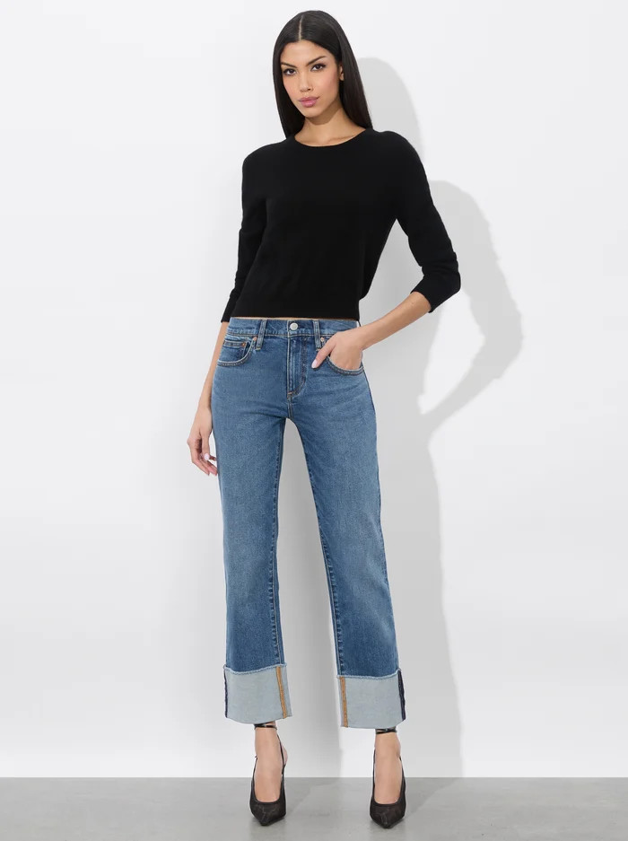ABILENE CUFFED JEAN | Alice + Olivia