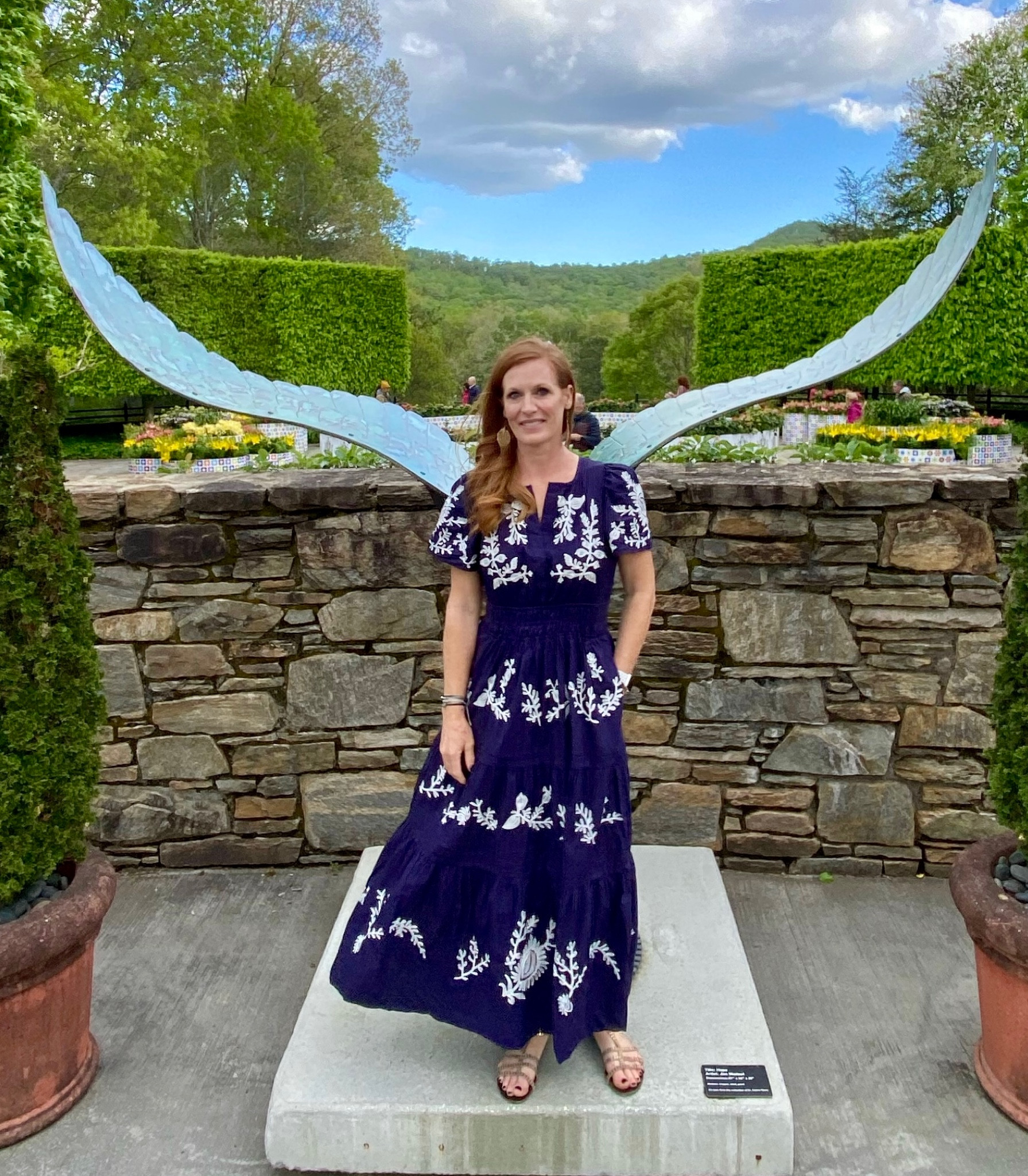 Somerset Embroidered Dress. I’m 5’10” and 159 lbs. I’m wearing a size medium  