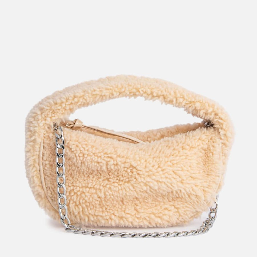 BY FAR Baby Cush Shearling Bag | Coggles (Global)