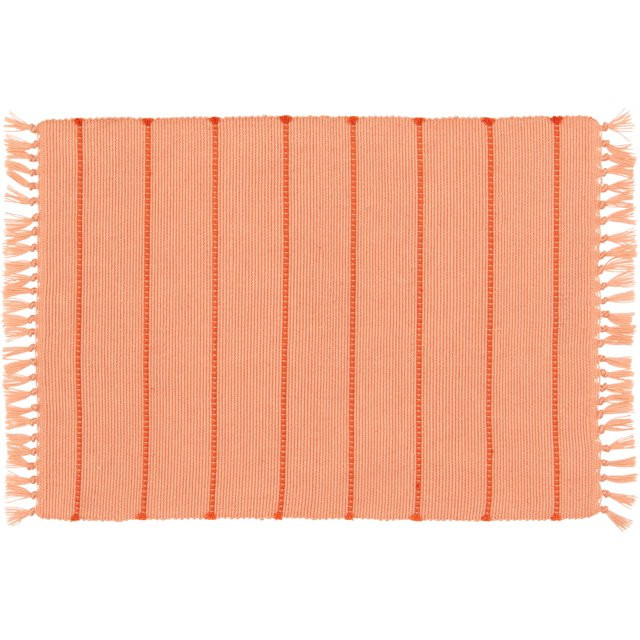 Mainstays by Becky G. & Alejandra Indoor/Outdoor Layering Rug, Orange Stripe, 24" x 36" | Walmart (US)