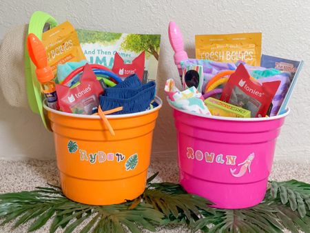 Summer Kickoff Baskets for the start of summer vacation! Party buckets are originally from Hobby Lobby but I linked ones from Etsy you can have personalized! 

#LTKkids #LTKSeasonal #LTKGiftGuide