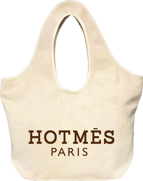 Linen Tote Bag - Hotmes (Brown) | Toss Designs