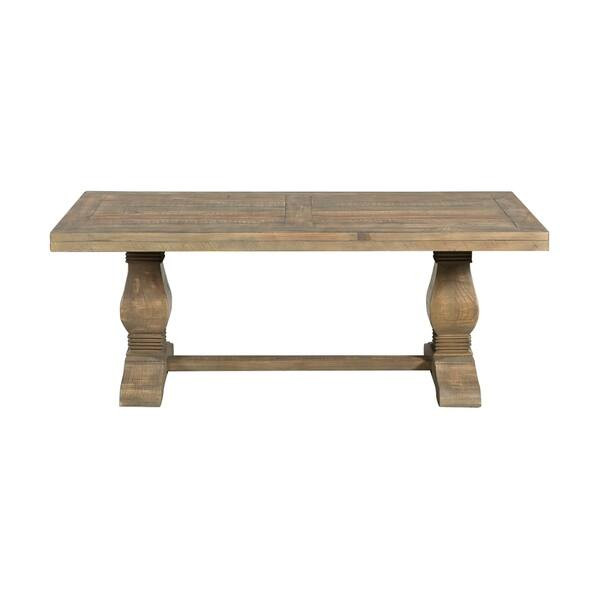 Martin Svensson Home Napa Solid Wood Pedestal Coffee Table - Reclaimed Natural | Bed Bath & Beyond