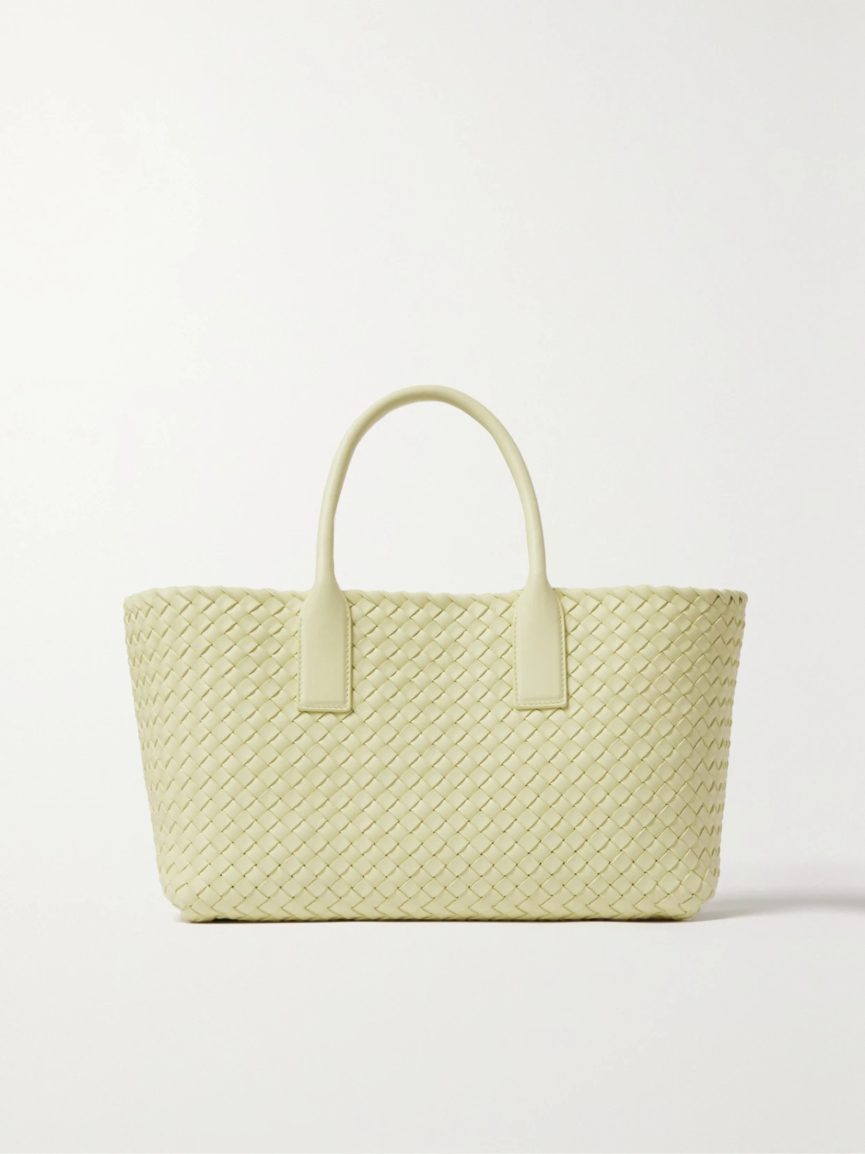 Bottega Veneta - Cabat Small Intrecciato Leather Tote - Cream | NET-A-PORTER (US)