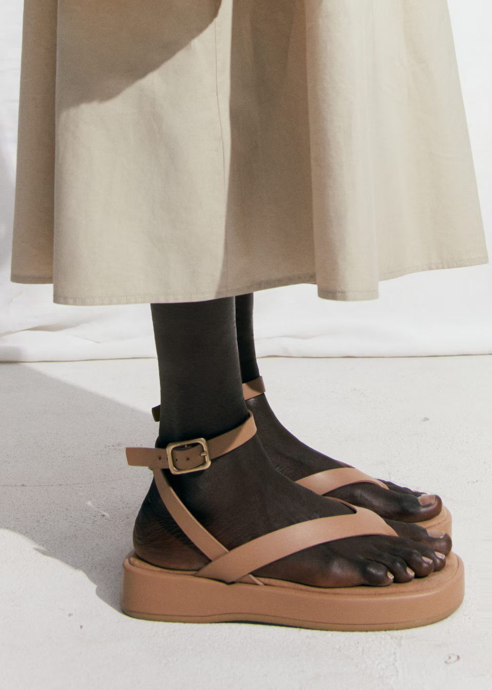 Platform strap sandals -  Women | Mango USA | MANGO (US)