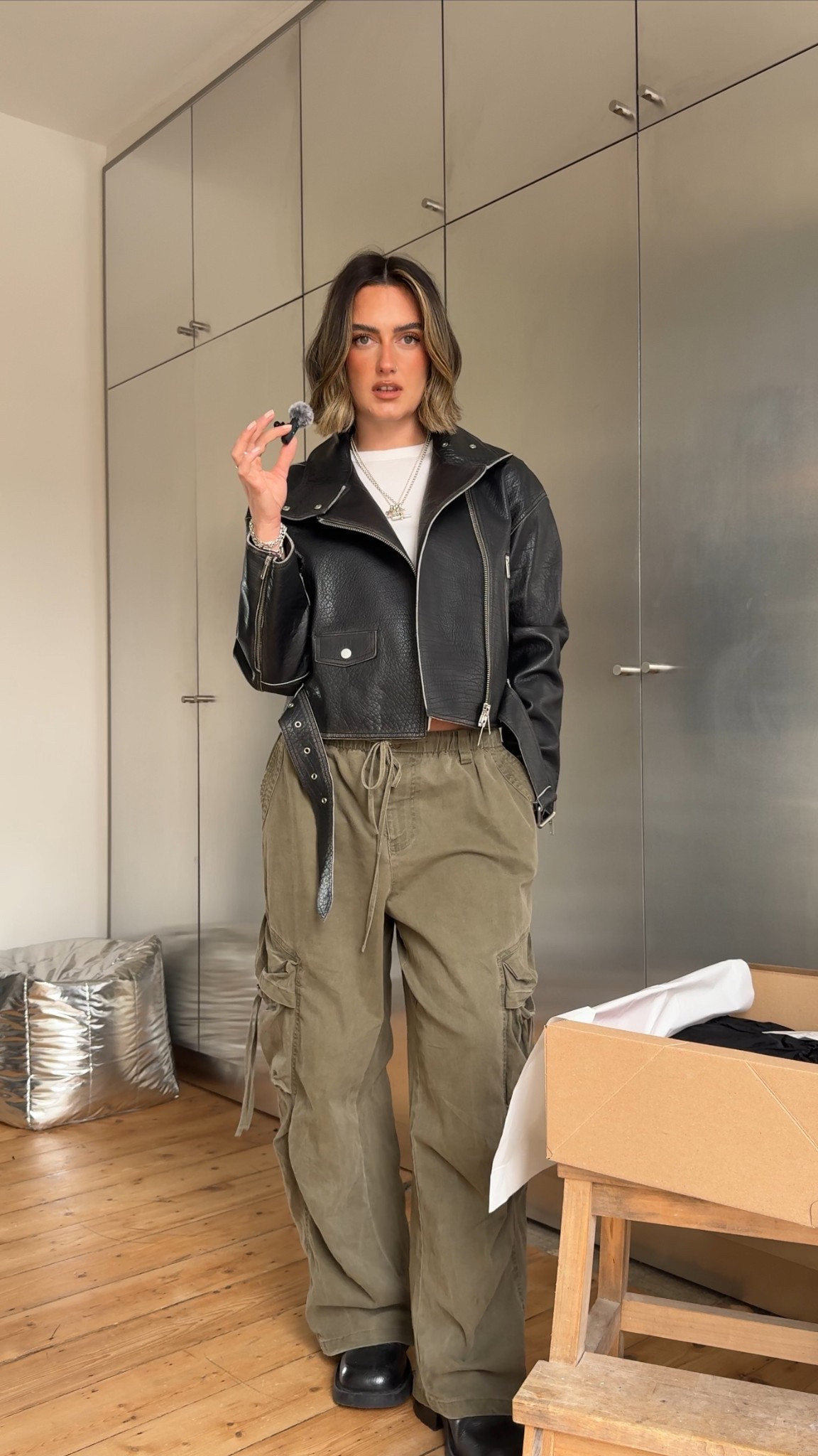 Leather jacket, funnel neck jacket, Zara 

#LTKspring #LTKuk