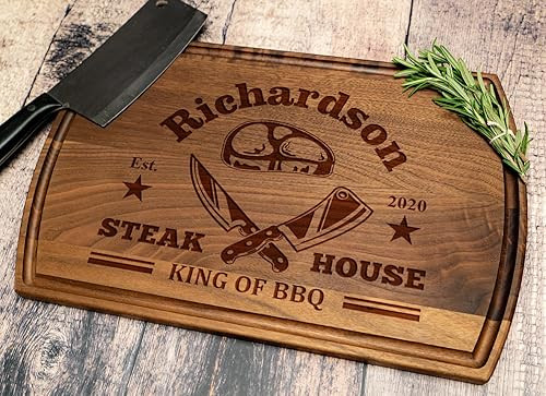 Personalized Dad Cutting Board - Custom Wood Grill Board for BBQ Masters - Barbeque and Grilling ... | Amazon (US)