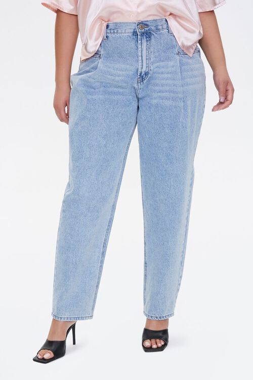 Plus Size Darted Straight-Leg Jeans | Forever 21 (US)