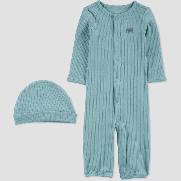 Baby Boys' 2pc Elephant Converter NightGown Set - Just One You® made by carter's Blue | Target