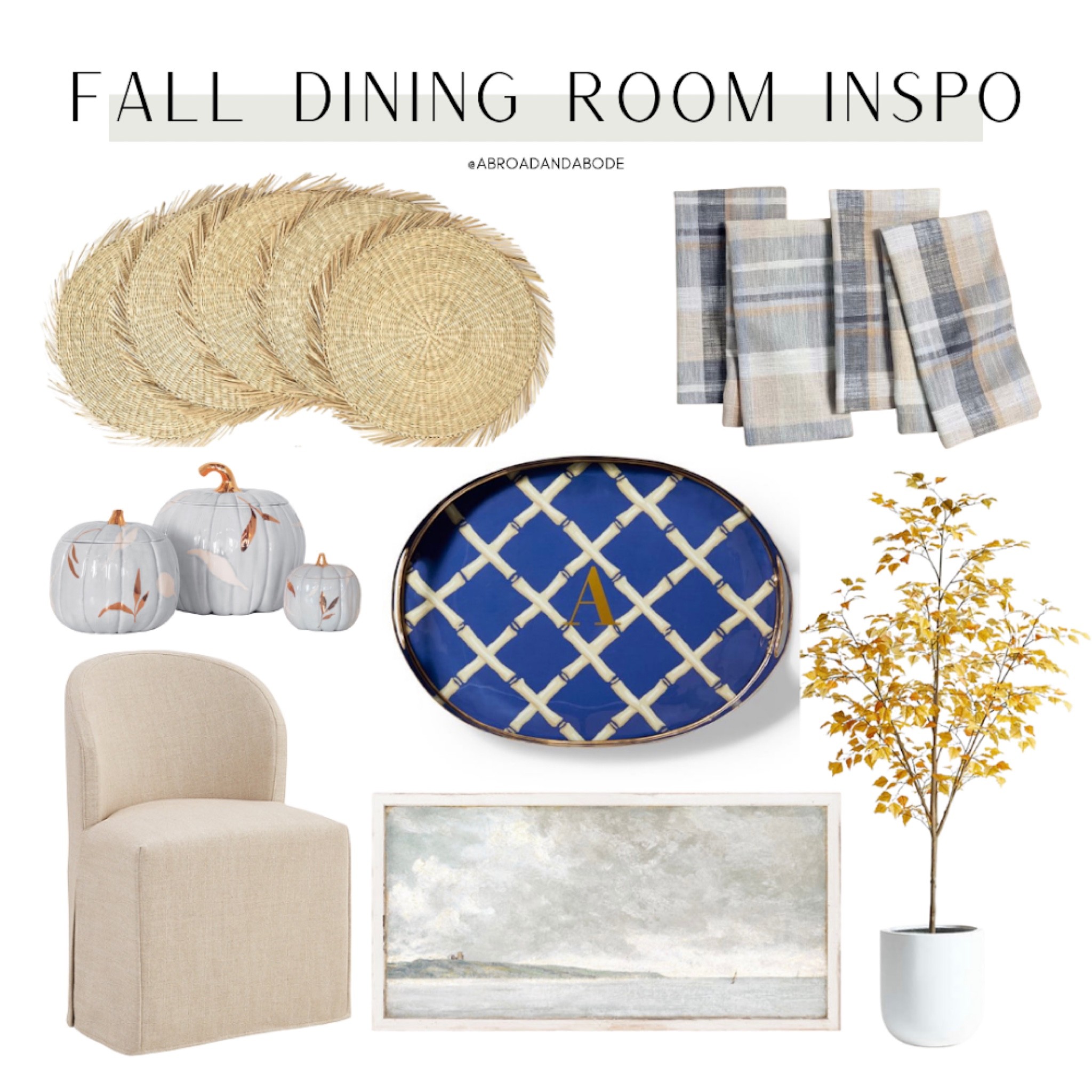 Fall Dining Room Decor!

Fall decor, fall, dining room, Halloween, coffee table, wall art, dining table, dining chairs, pumpkins, napkins, faux fall florals, interior designer, home finds, home decor

#LTKunder50 #LTKhome #LTKSeasonal