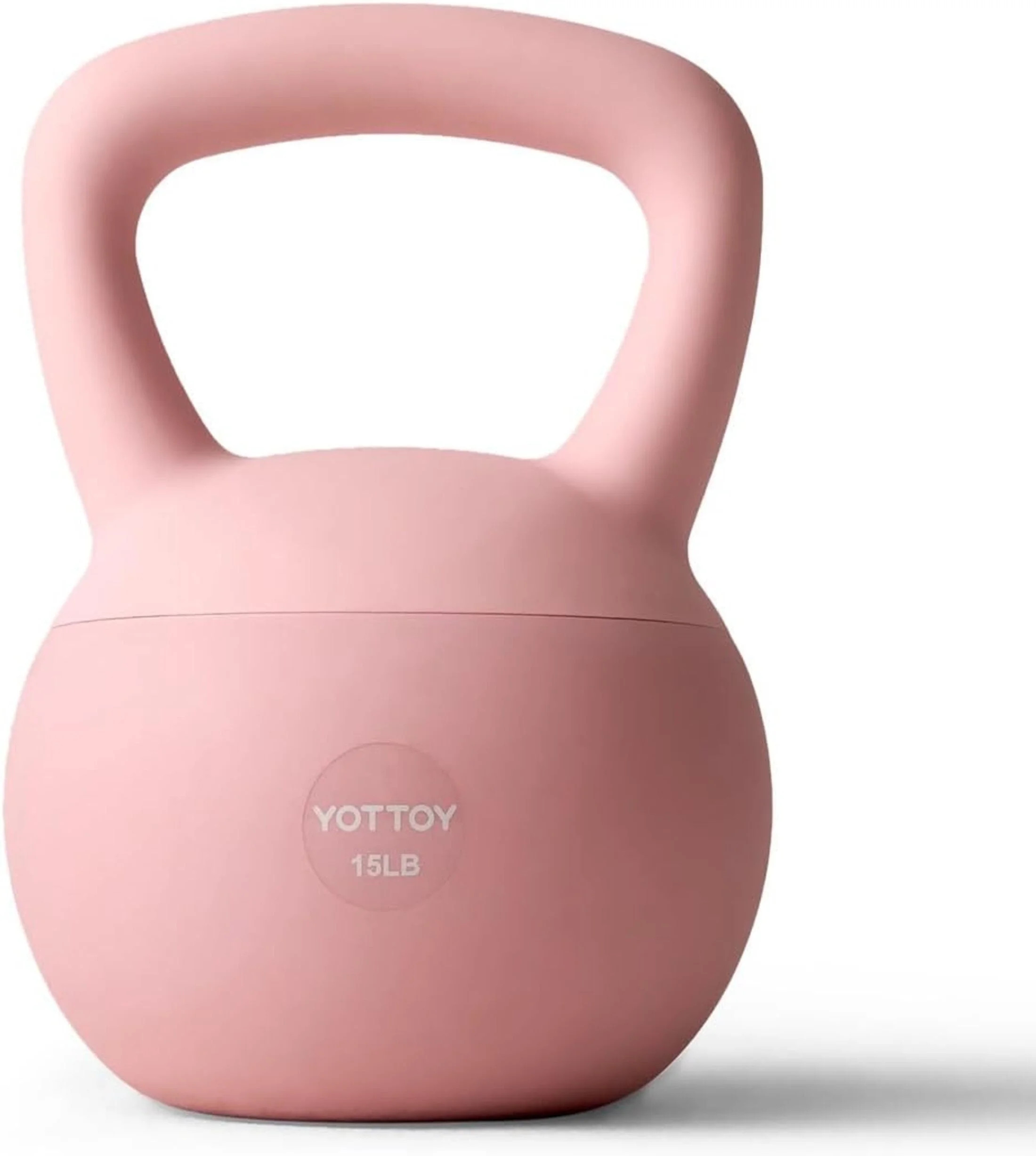 YOTTOY 15 lb Soft Kettlebell — Pink, Anti-Slip Grip,Weight for Home Workouts,Safety Guaranteed | Walmart (US)