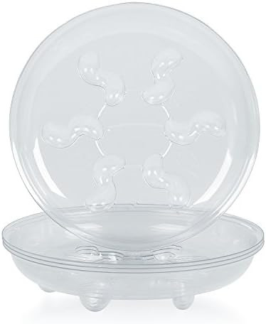 Idyllize 5 Pieces of 6 Inch Clear Thick Plastic Heavy Duty Sturdy Plant Saucer Drip Trays for pot... | Amazon (US)
