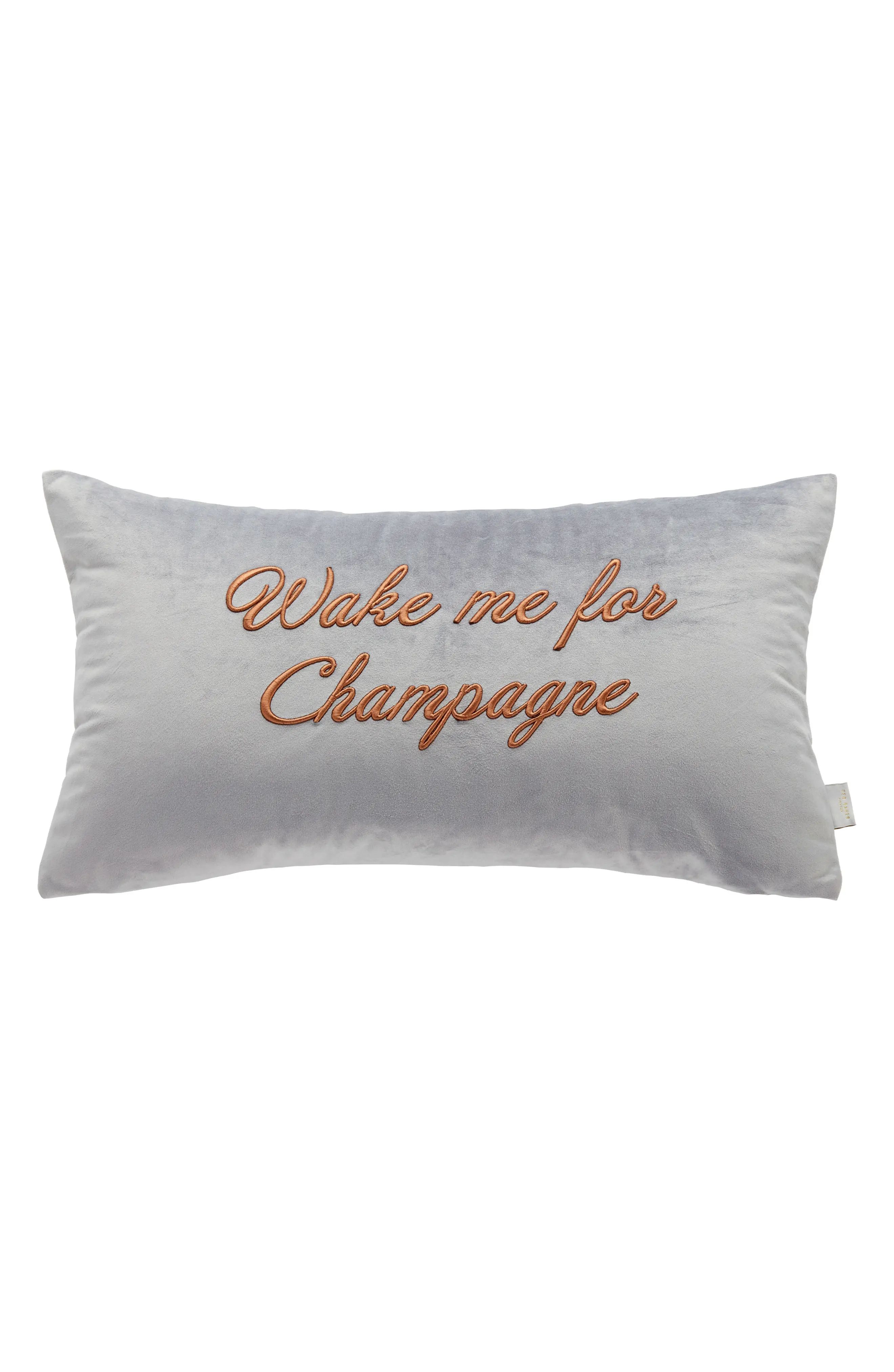 Ted Baker London Wake Me for Champagne Velvet Accent Pillow | Nordstrom