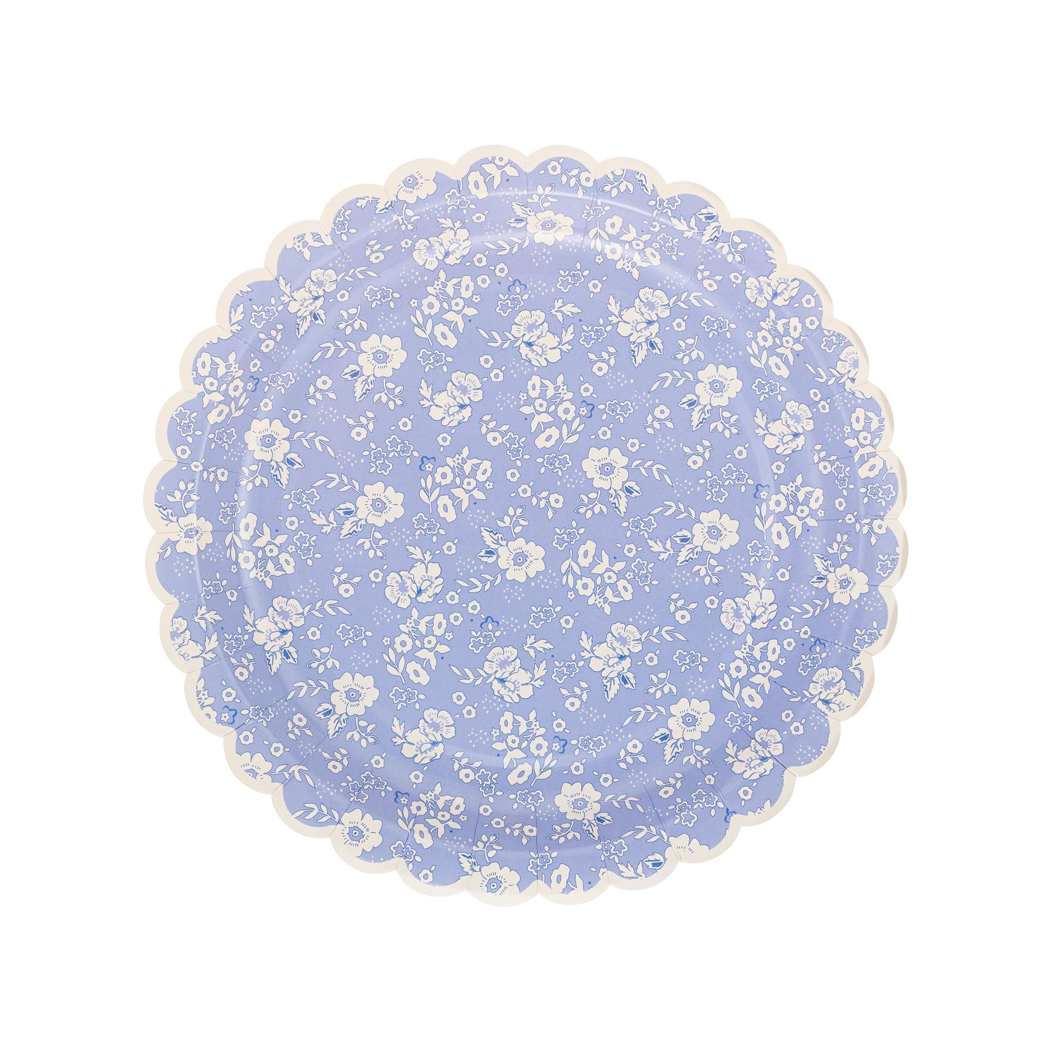 Sweet Floral Lavender Paper Plate | My Mind's Eye
