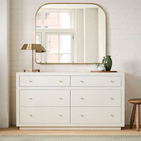 Mayson Painted Grasscloth 6-Drawer Dresser (60") | West Elm (US)
