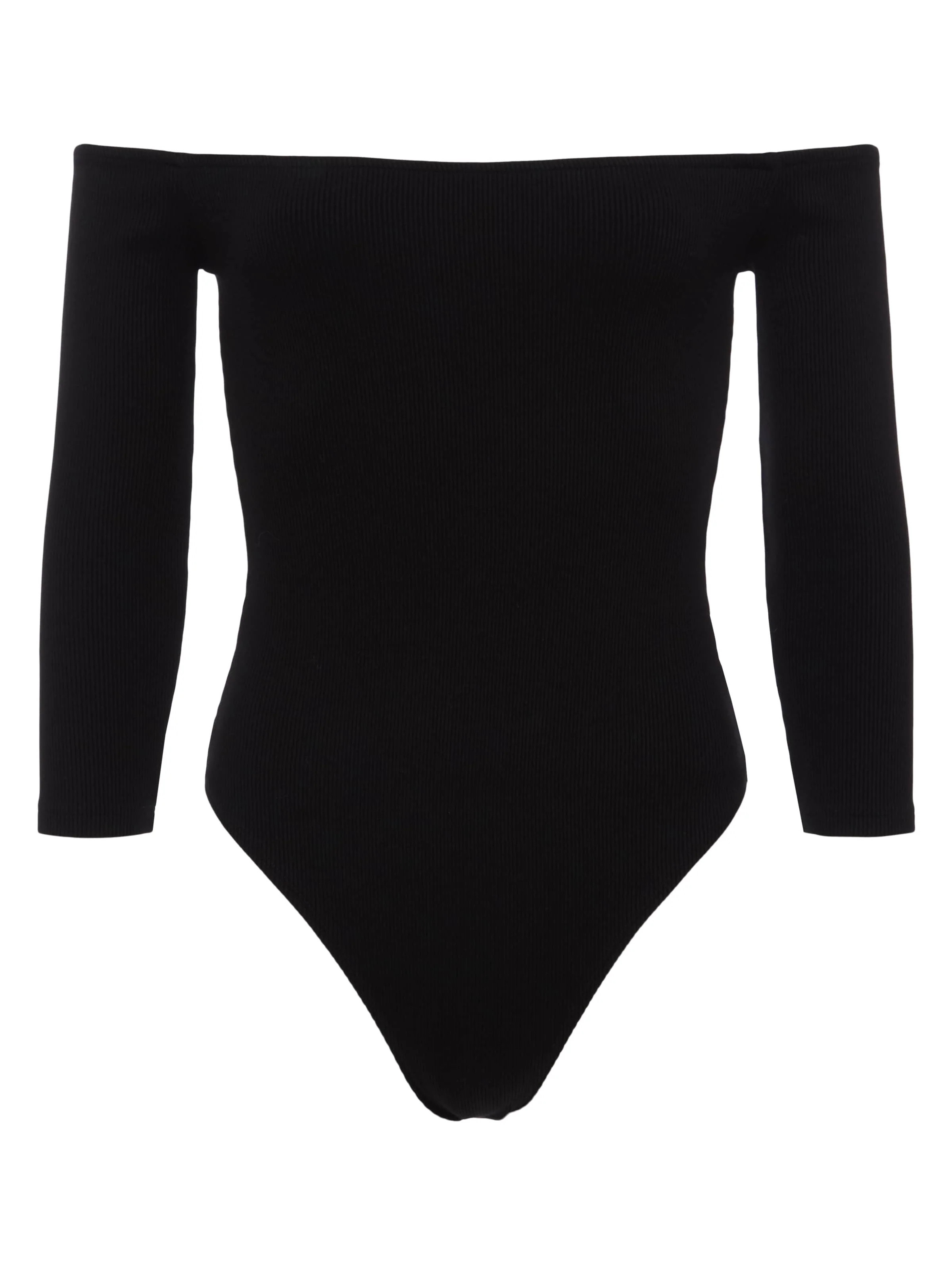 L'AGENCE Evelyn Off-The-Shoulder Bodysuit In Black | L'Agence