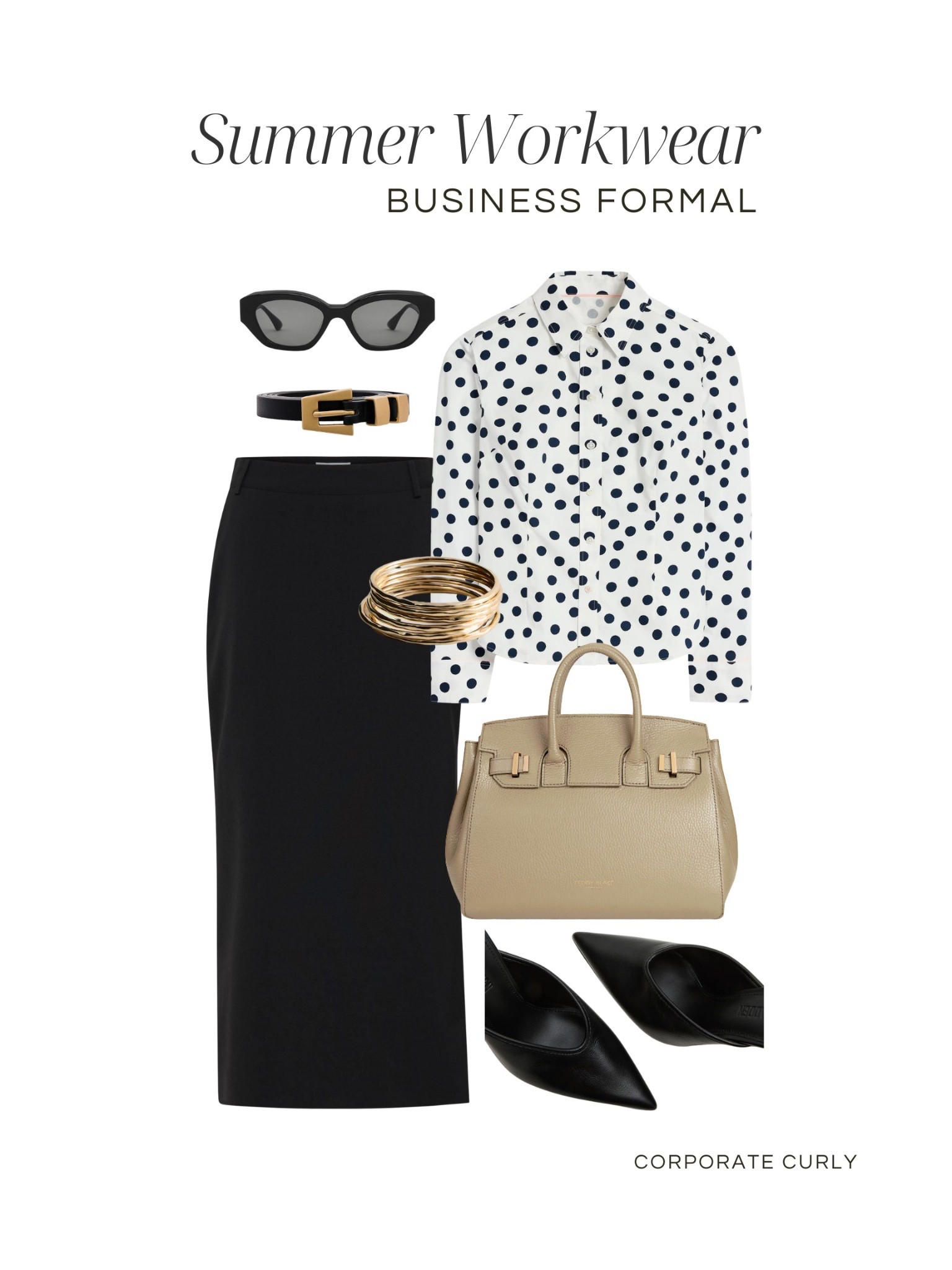 Sleek and sophisticated for summer workdays. A classic polka-dot blouse paired with a sleek pencil skirt and sharp accessories is the perfect balance of style and professionalism. Ready to take on the day with confidence!

#SummerWorkwear #BusinessFormal #PolkaDotStyle #WorkAttire #ChicAndProfessional #OfficeFashion #SmartAndChic #SummerStyle #WorkwearGoals #EffortlessElegance



#LTKWorkwear #LTKShoeCrush #LTKStyleTip