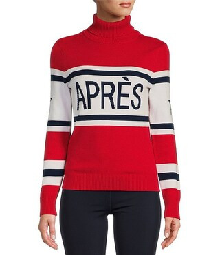 Antonio Melani Active Apres Motif Ribbed Turtleneck Long Sleeve Statement Sweater | Dillard's | Dillard's