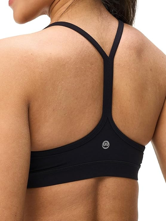Womens Y Back Padded Sports Bra Strappy U Neck Butter Soft Low Impact Workout Bras Yoga Pilates W... | Amazon (US)