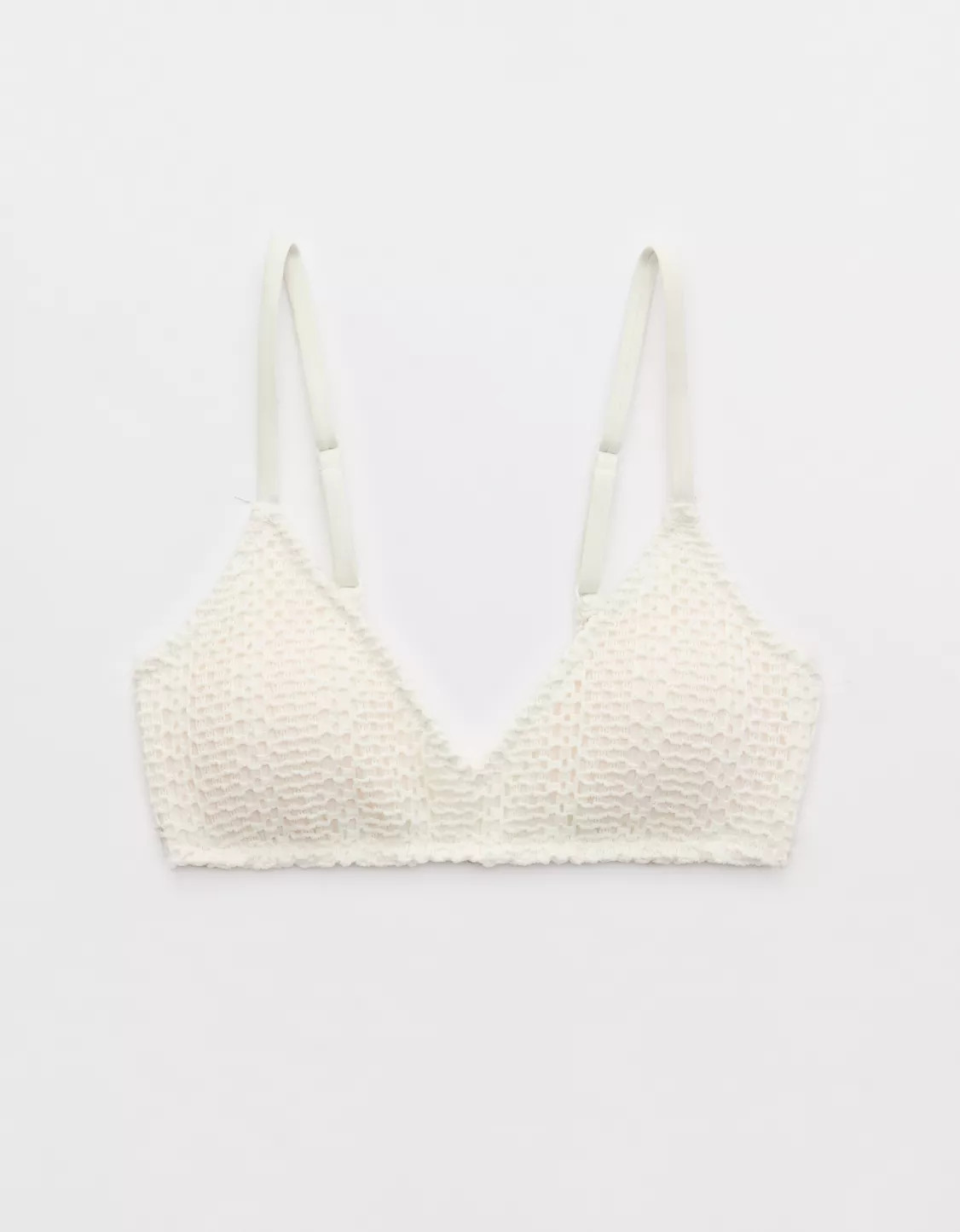 Aerie Cloudweave Crochet Voop Bikini Top | Aerie