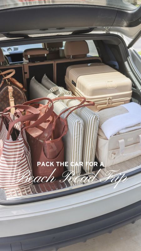 Pack the car for a beach road trip 

Packing, pack with me, car organization, car gadgets, Amazon finds, Amazon favorites, Amazon travel finds, Sunnylife, beis, beis luggage, car organizer 

#LTKFindsUnder100 #LTKTravel #LTKVideo