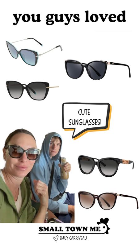 you guys loved my sunglasses! These are older so linking some similar sunglasses from Tiffany and Amazon! 

#LTKStyleTip #LTKFindsUnder100 #LTKFindsUnder50