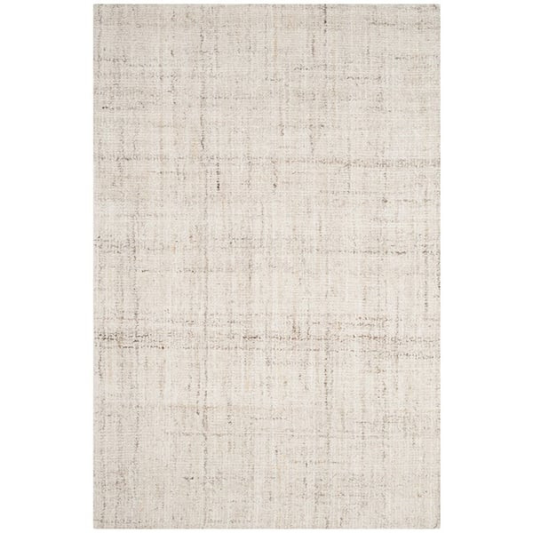 Abstract ABT-141 Ivory (D) Wool Handmade Area Rug | Rugs Direct
