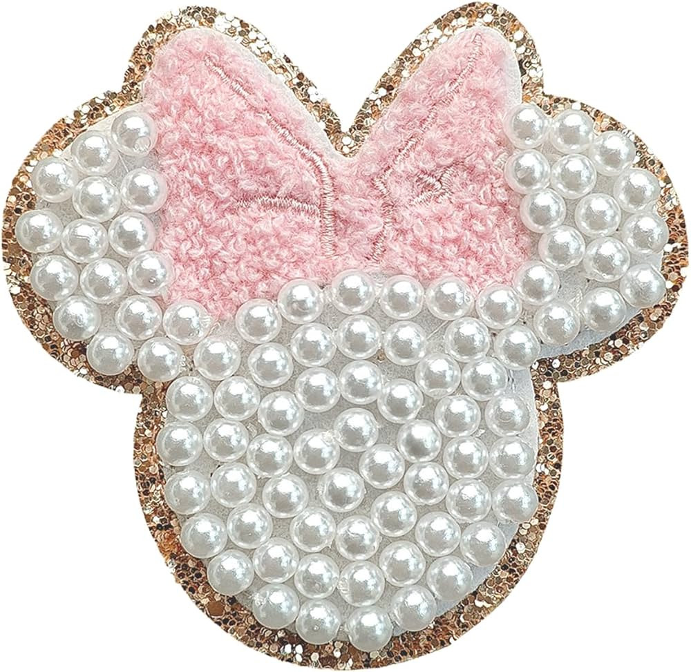 Pearls Embroidered Patch, Cartoon Visualization Patch for Clothes, Hats, Jeans, Skirts, T-Shirts,... | Amazon (US)