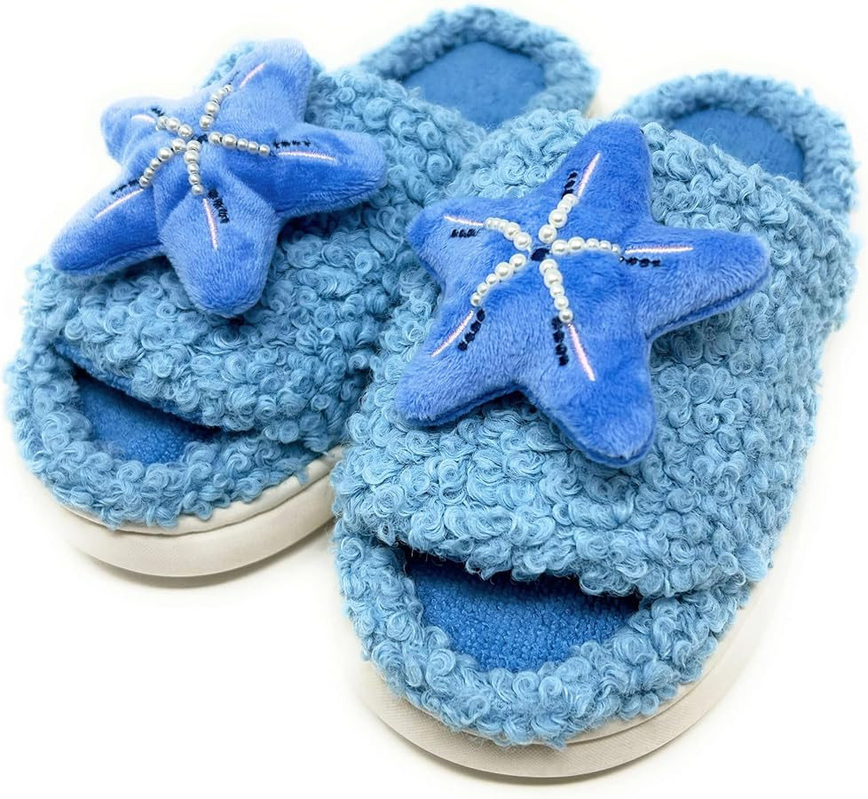 ooohyeah Women’s Fuzzy Funny Animal Slides, Cute Non-Slip House Slippers for Women | Amazon (US)
