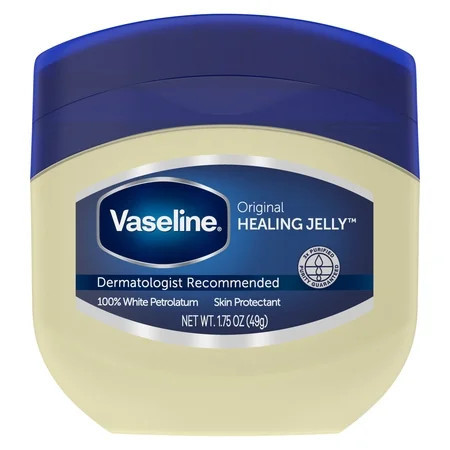 Vaseline Healing Jelly for Dry Cracked Skin and Eczema Relief Original 100% Pure Petroleum Jelly,1.75 oz | Walmart (US)