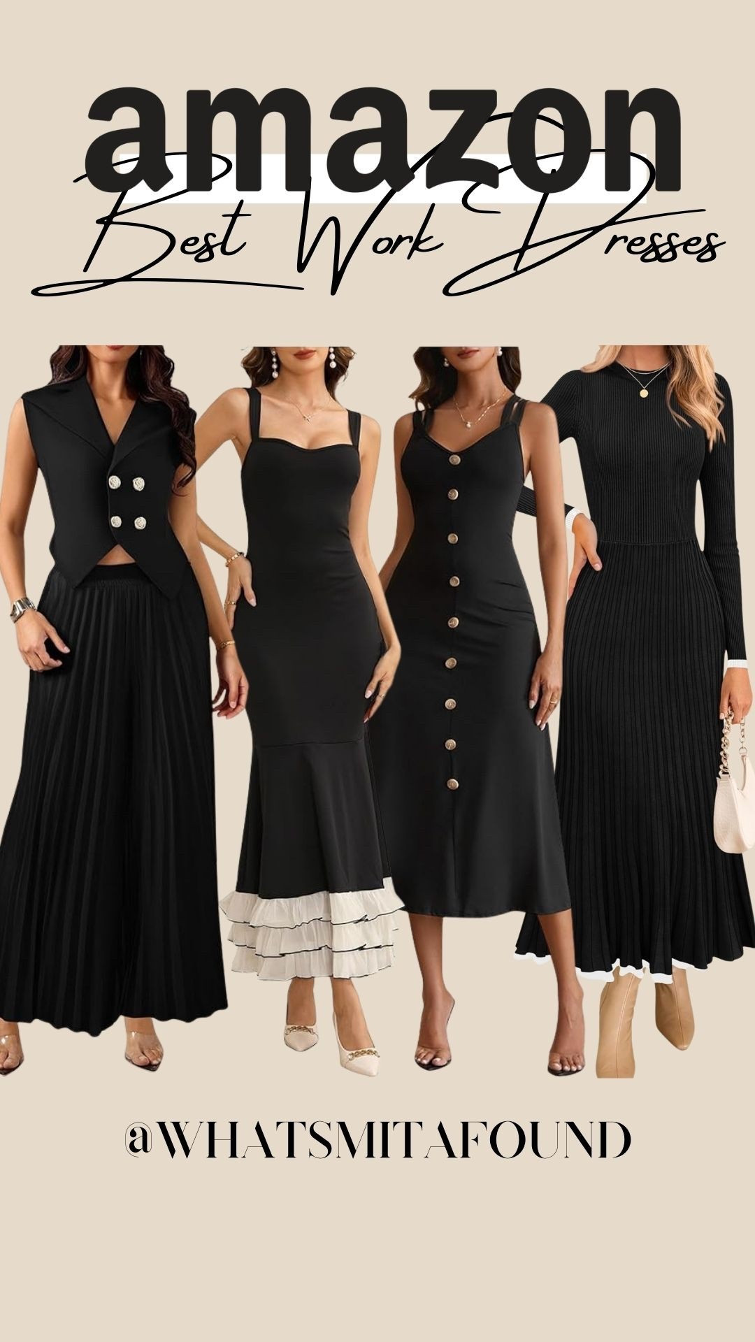 I love a good work dress! Cute Amazon finds! 

#LTKFindsUnder50 #LTKHoliday #LTKFindsUnder100