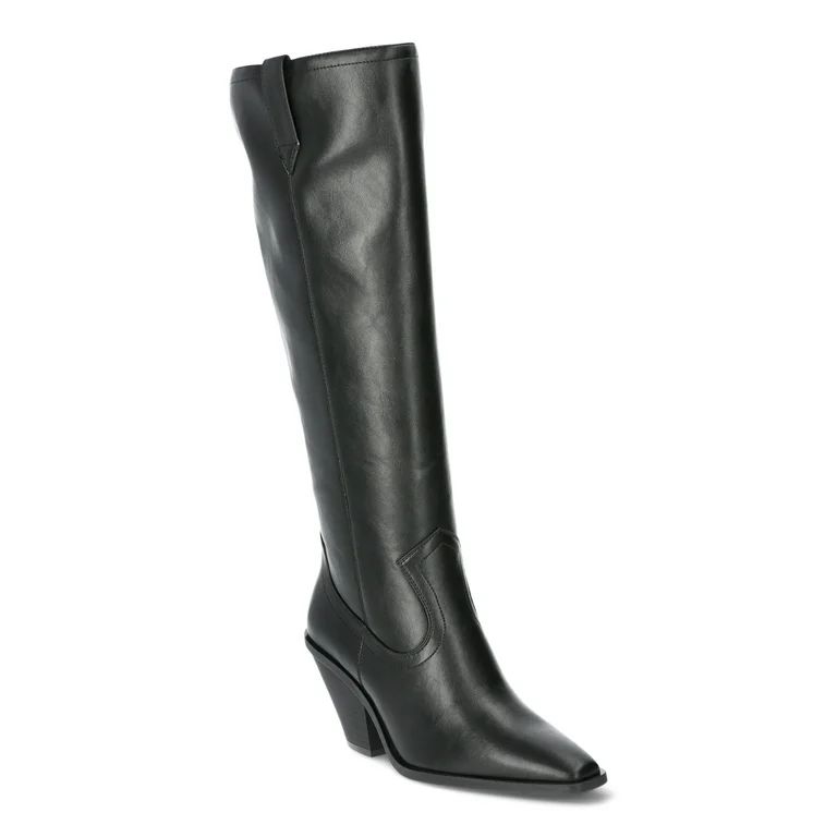 Scoop Women’s Faux Leather Tall Western Boots, Sizes 6-11 | Walmart (US)