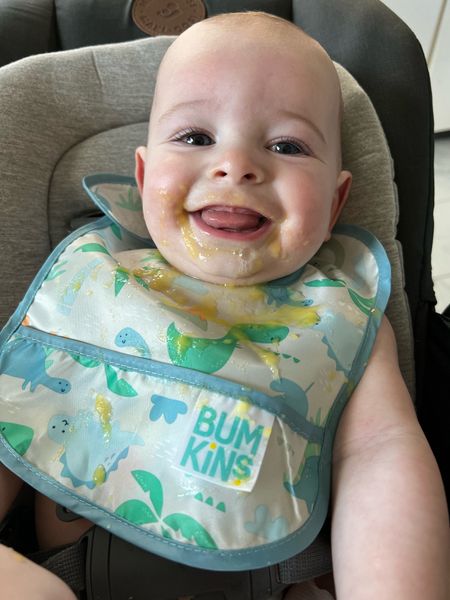 These bibs have been so great with Rocco starting solids. They fit well and are super easy to clean !

#LTKkids #LTKbaby