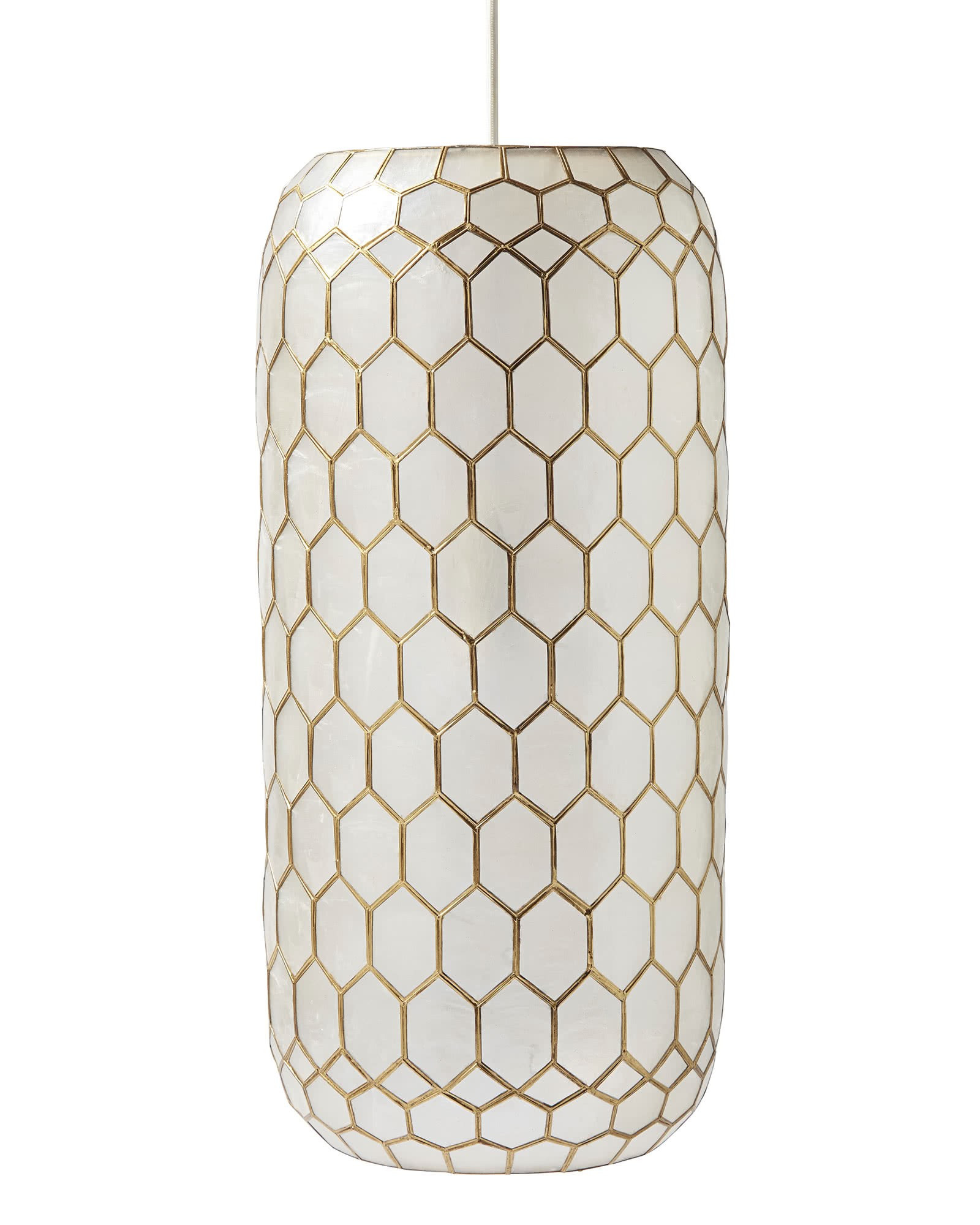 Capiz Oblong Chandelier | Serena and Lily