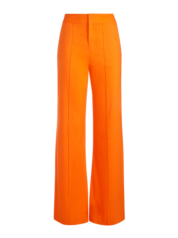 DYLAN LINEN HIGH WAISTED WIDE LEG PANT | Alice + Olivia