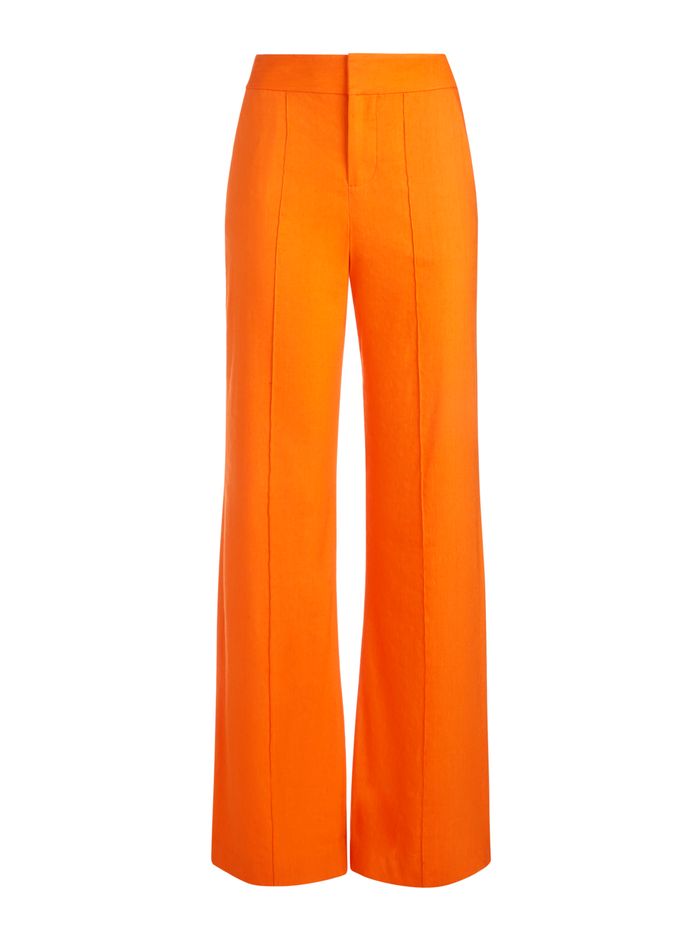 DYLAN LINEN HIGH WAISTED WIDE LEG PANT | Alice + Olivia