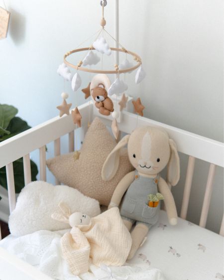 Linking our crib details again here, love all of these after a few months of use now!! 

Neutral baby nursery. Baby crib sheets. Crib mobile. Crib pillows 

#LTKkids #LTKfamily #LTKbaby