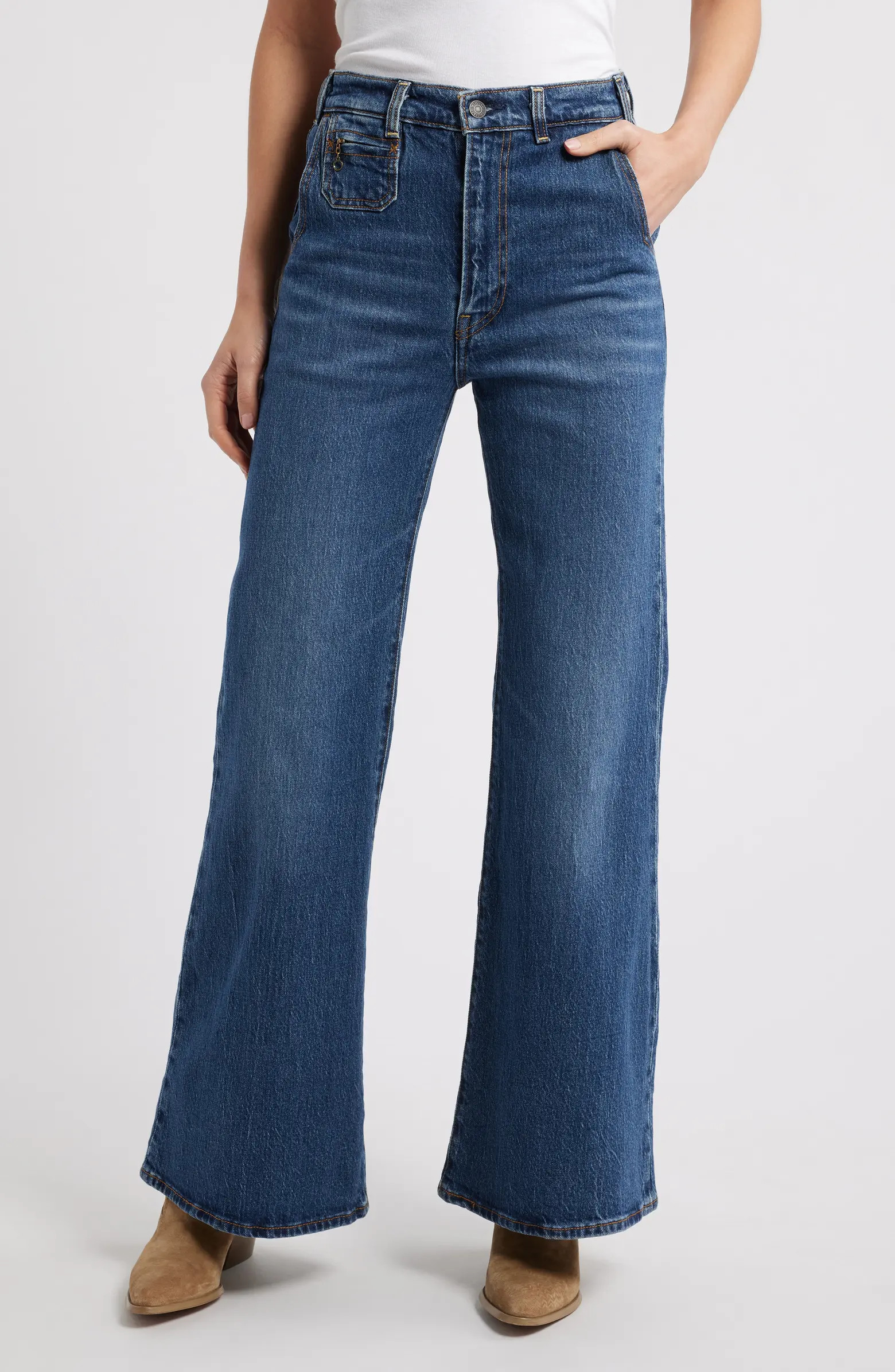 Levi's® Ribcage Bells High Waist Wide Leg Jeans | Nordstrom | Nordstrom