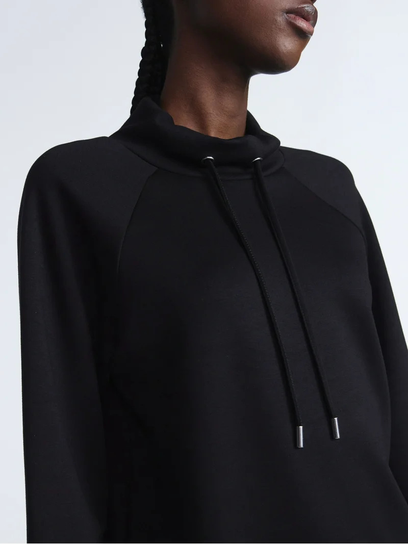 Scoop Women's and Women's Plus New Scubaknit Funnel Neck Sweatshirt, Sizes XS-4X | Walmart (US)